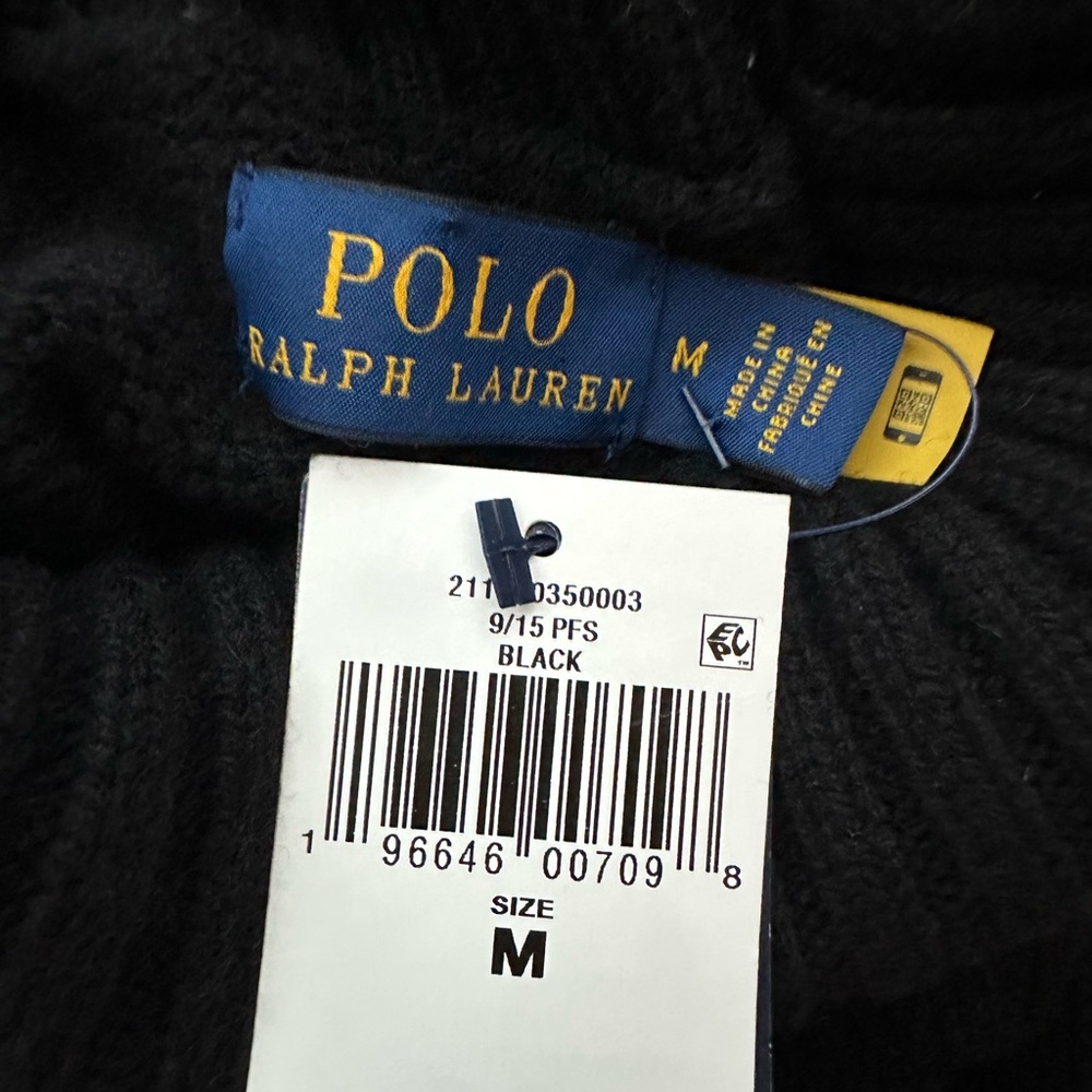 Polo Ralph Lauren Turtle Mock Neck Wool Cashmere Sweater Women’s Size Medium - Picture 5 of 7